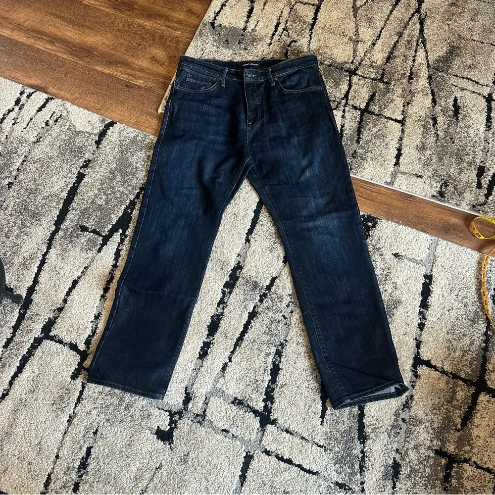 Mavi Men's 36/32 Modern Straight Leg Jeans in Dark Indigo "Deep Stanford" color - Picture 2 of 10